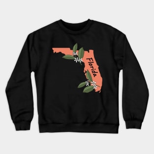 Florida Orange Blossom State Flower Crewneck Sweatshirt